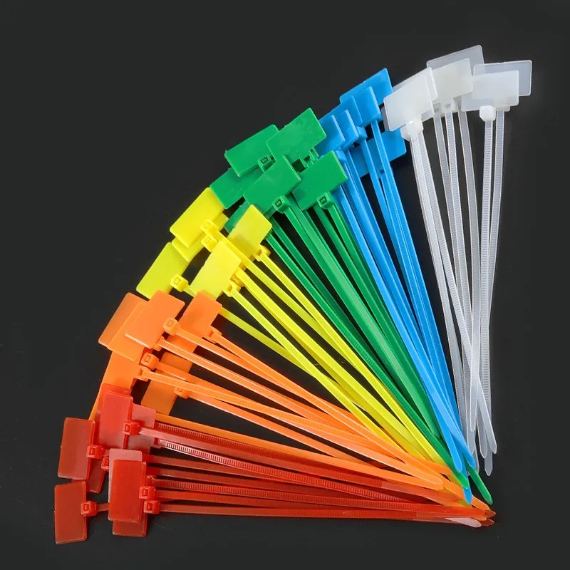 250 Pcs/lot , Color label strap 4*150 label nylon cable tie strap