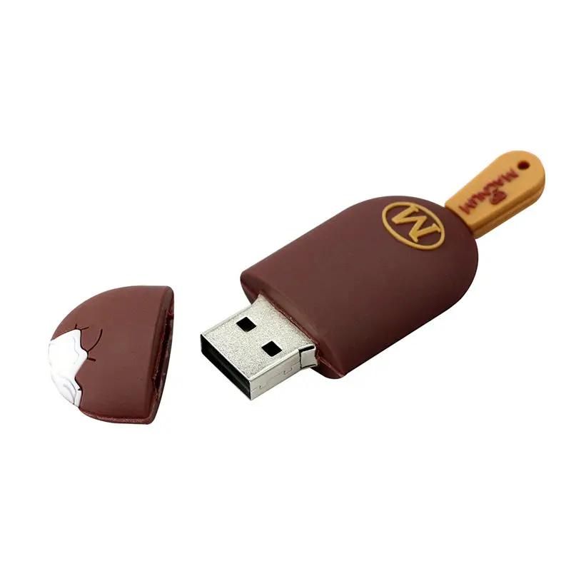 5 스타일 귀여운 초콜릿 아이스크림 Pendrive Usb 플래시 드라이브, 펜 드라이브 4GB 8GB 16GB 32GB 메모리 스틱 USB 2.0 Helados U 디스크 플래시