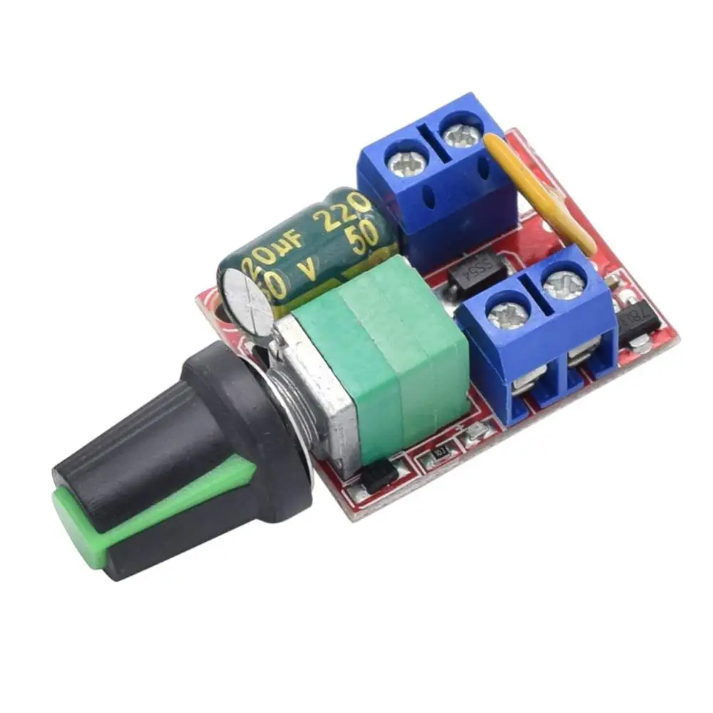 Mini DC Motor PWM Speed Controller Module 3V 6V 12V 24V 35VDC 90W 5A DC Motor Speed Regulator Control Switch LED Dimmer