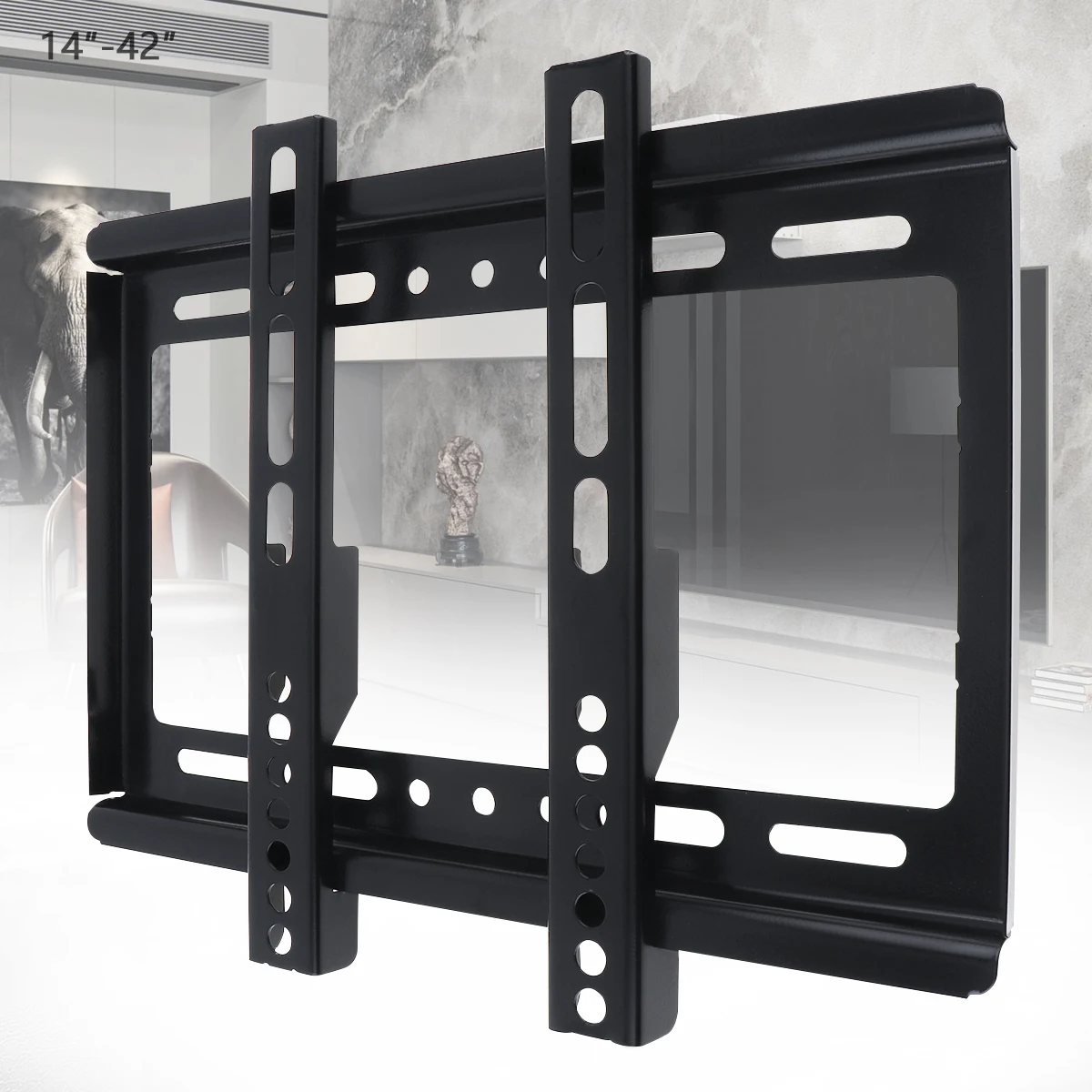 

Universal Thin 20KG TV Wall Mount TV Holder Rotated TV Wall Bracket TV Frame Tilt Swivel for 14-42 Inch LCD LED Monitor