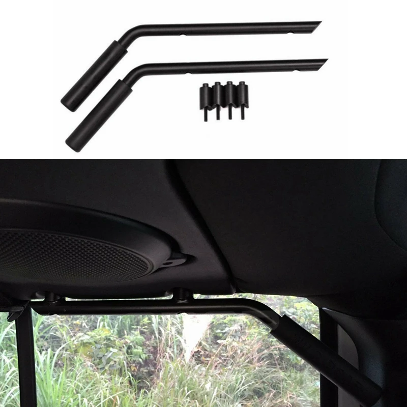 Rear & Front Grab Bar Steel Grab Handles FOR 2007 2008 2009 2010 2011 2012 2013 2014 2015 2016 2017 2018 Jeep Wrangler JK 4 Door