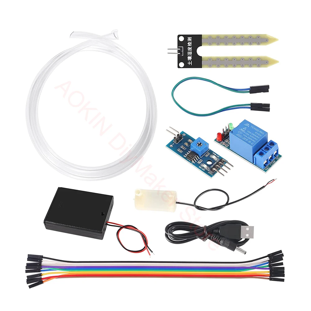 Soil Moisture Sensor Kit Automatic Watering System Manager with Mini Water Pump for Arduino DIY Kit Automatic Watering System