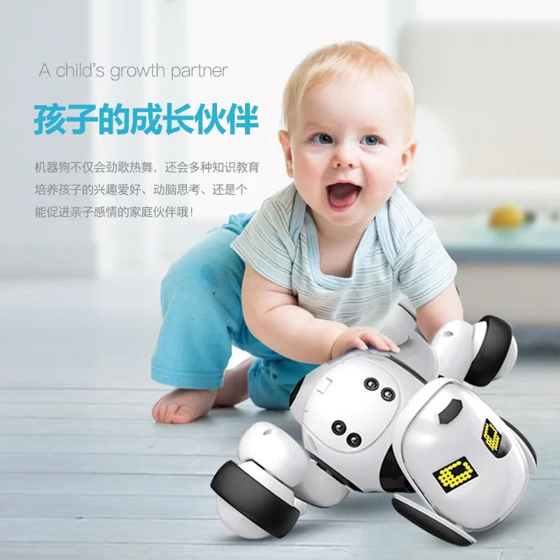 NEW Smart Robot Dog 2.4G Wireless Remote Control Kids Toy Intelligent Talking Robot Dog Toy Interactive Electronic Pet