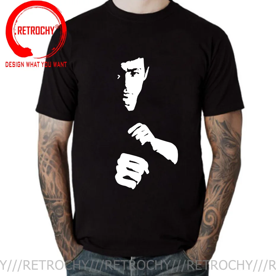 Chinese Tai Chi Circle tshirt Jeet Kune Do Quotes T Shirt Men Kung Fu Wing Chun T-shirt Muay Thai TShirt Man Kong Fu DJ Tops Tee