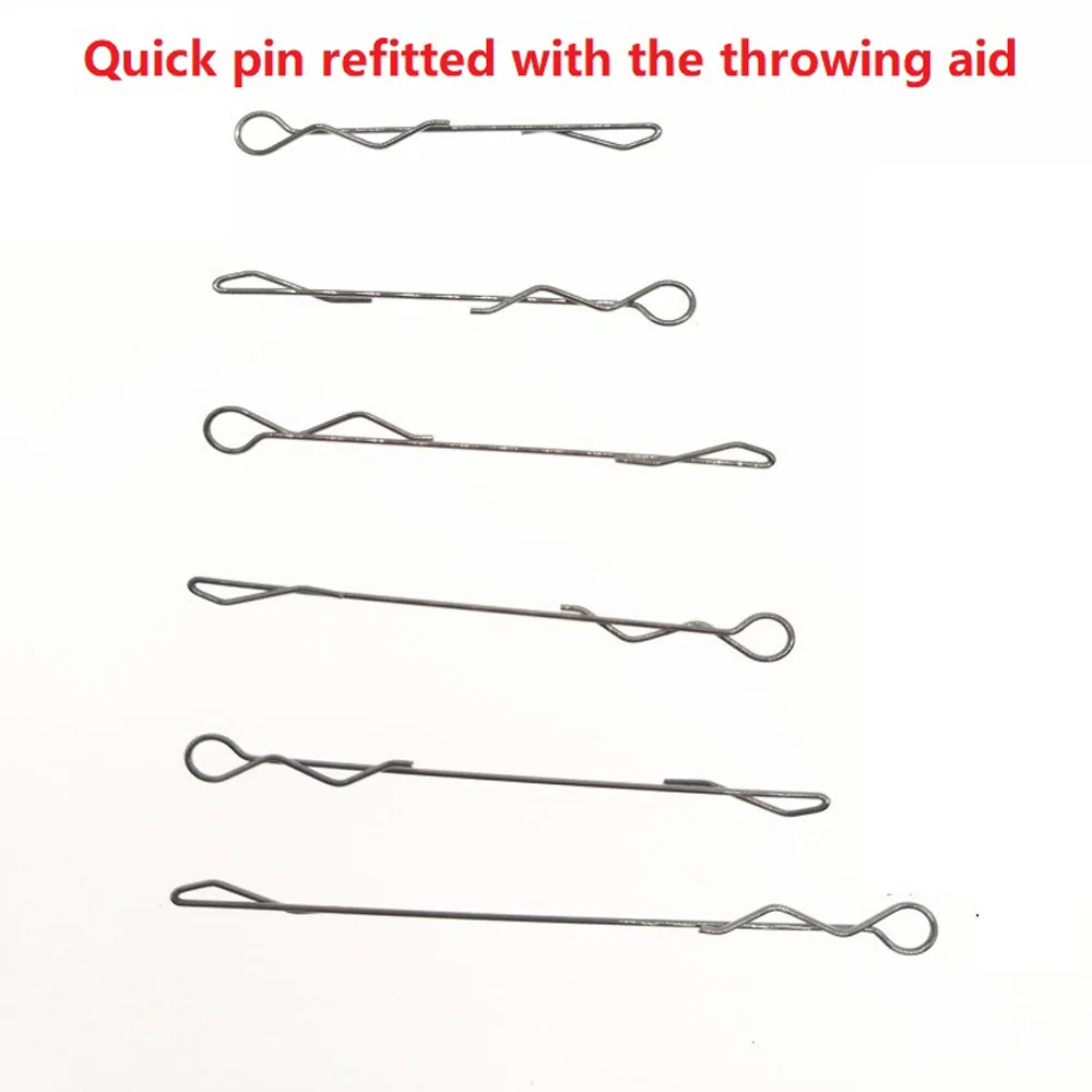 30pcs/lot swivel Quick pin of throwing aid stainless steel Luya refitting pin without damage to line fishing tackle Accessories