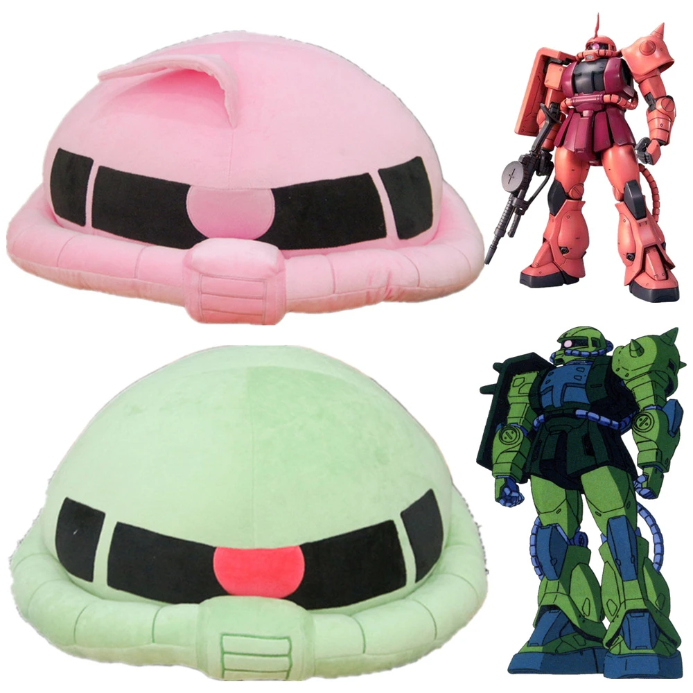 

MS-06F ZakuⅡ MS-06S-CA Char's Zaku Cosplay Adult Children Kawaii Cartoon Print Plush Cushion Pillow