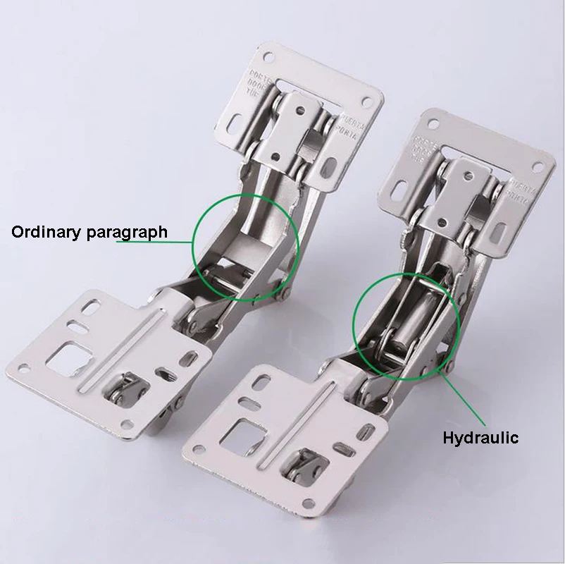 170 Degree Hinge for Corner Cabinet Door, Kitchen Thick Door Hinges Angle Can Adjusted 130-170 Degrees No Need Hole Hinge