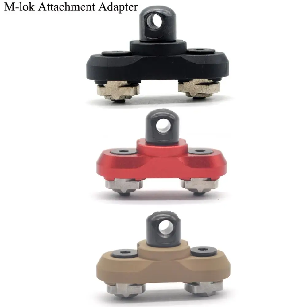 TriRock M-lok Attachment Mount Adapter For MLOK System_Aluminum Black / Red / Tan Colors