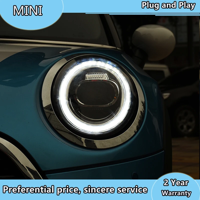 

Car Style LED headlights for BMW MINI 2014-2019 for MIMI head lamp LED DRL Lens Double Beam H7 HID Xenon bi xenon lens