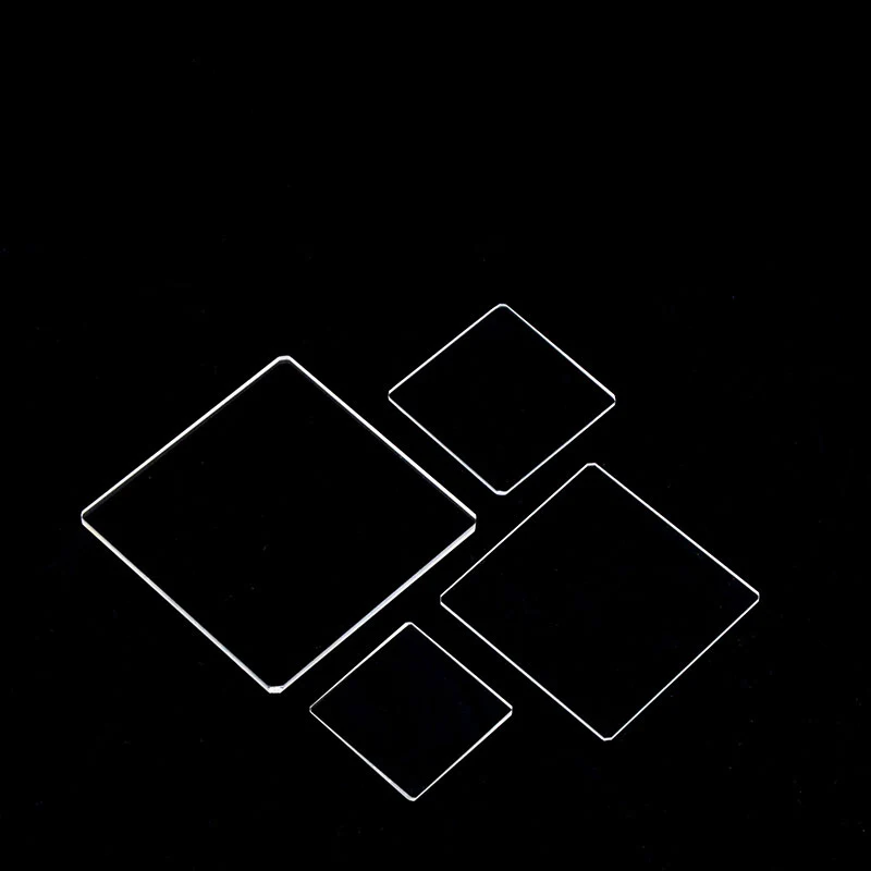 Ultra-Thin Quartz Glass Square Plate, Special for Scientific Research Ultraviolet Fluorescence Detection Jgs1, Can Be Customized