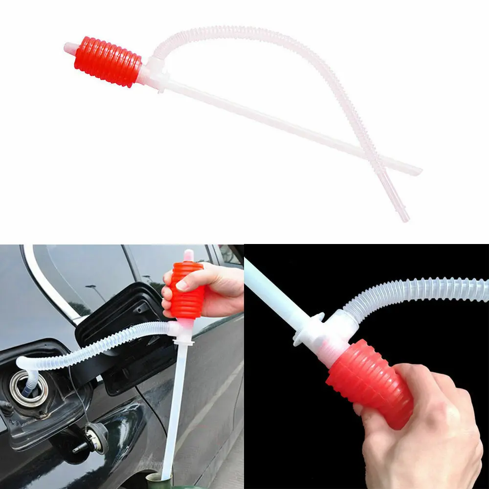 

Liquid/Fuel Transfer Siphon Pump - Large Squeezing Syphon for Lawn Mowers & Manual Pumping Petrol, Water, Alcohol and more