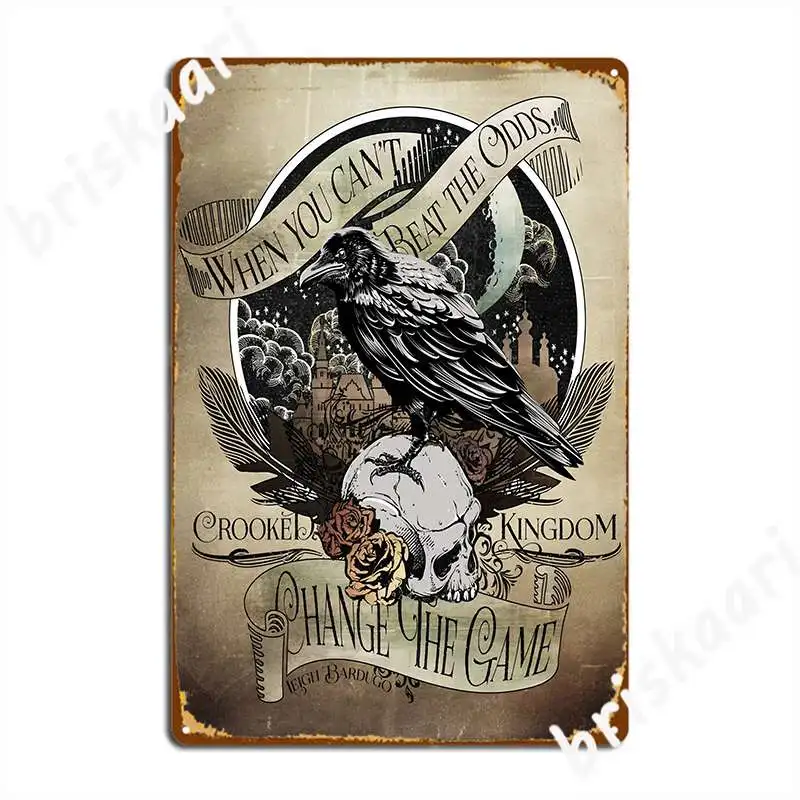 Crooked Kingdom Poster Metal Plaque Wall Pub Club Bar Designing Poster Tin Sign Posters