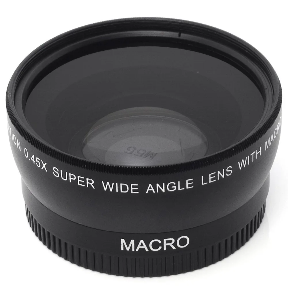 GloryStar 55MM 0.45x Wide Angle Lens + Macro Lens for Sony Alpha A77 A280 A290 A380 A390 A580 A590 DSLR Camera