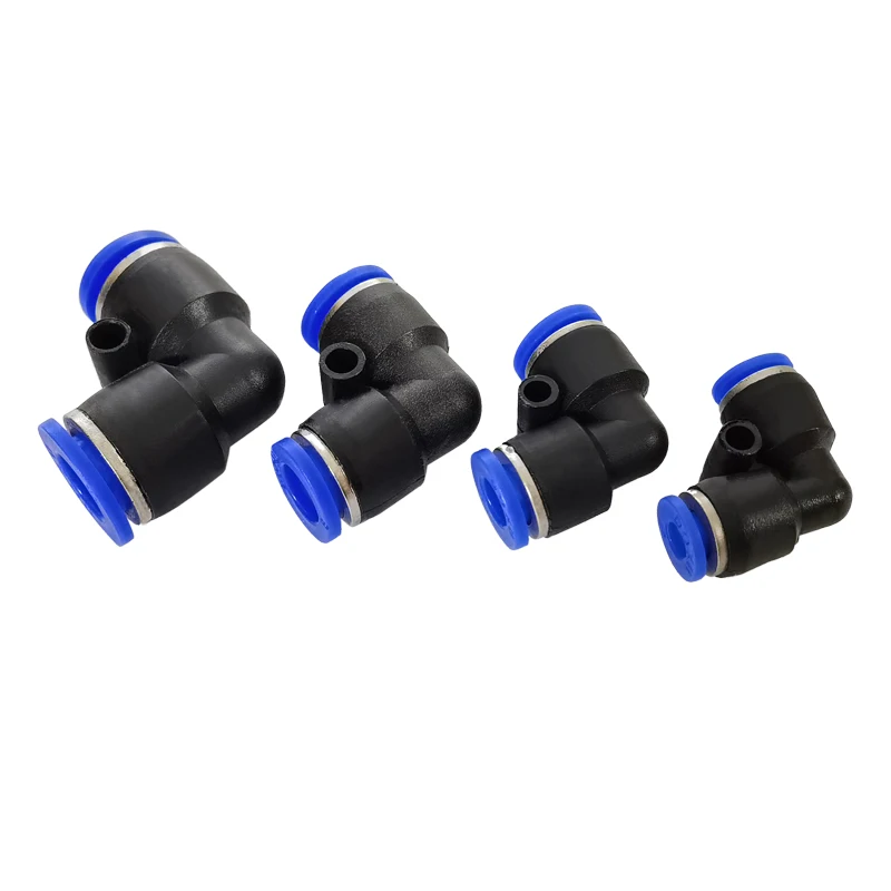 

10PCS Pneumatic Fittings PV4 PV6 PV8 PV10 PV12 PV14 PV16 L Type elbow Plastic Pipe Connector Air Hose Quick Release Fitting