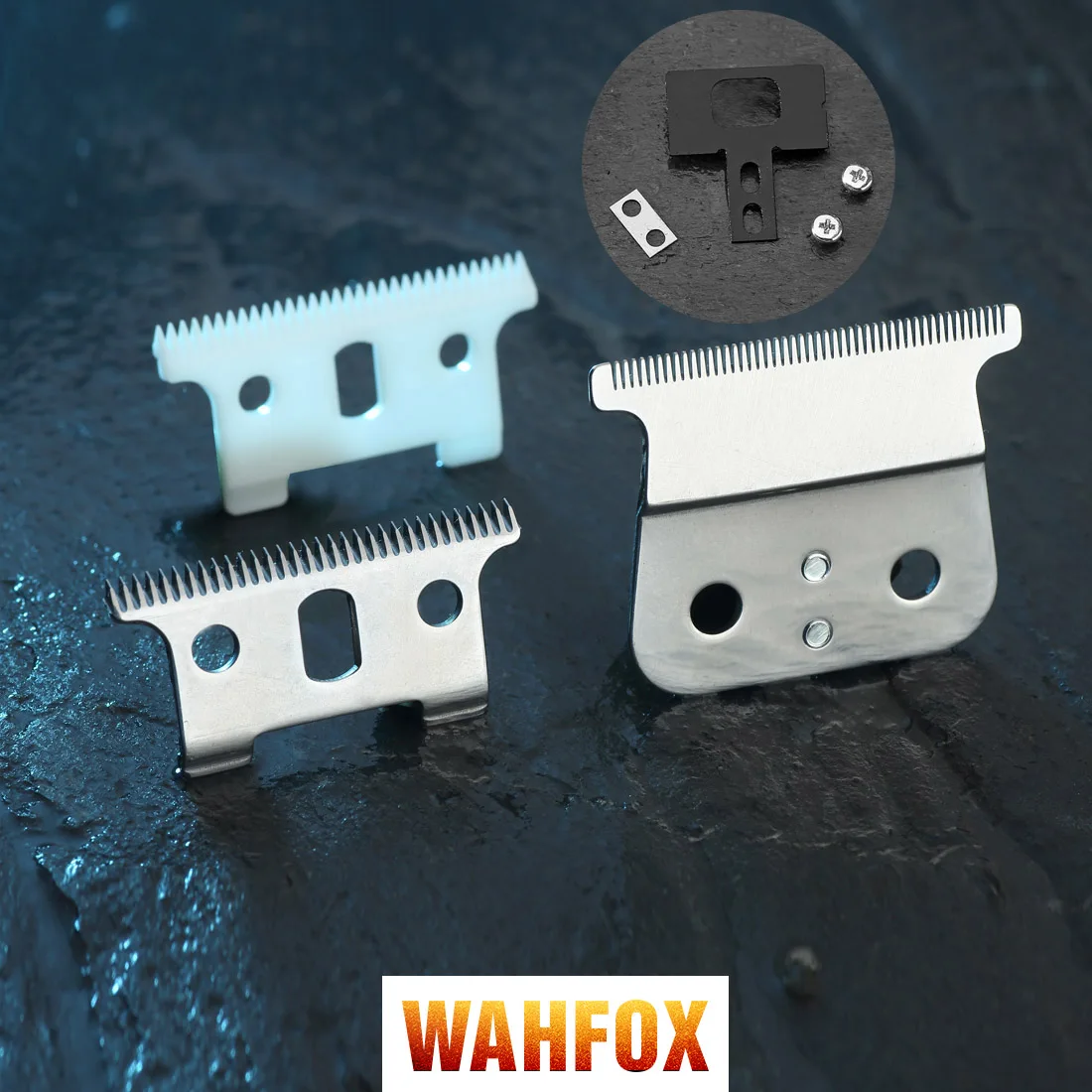 WAHFOX Lưỡi Dao Thay Thế Bộ 32 Răng Tóc Chuyên Nghiệp Cho Andis GTO, Đi, SL,SLS LS,LS2 T-Outliner Bấm