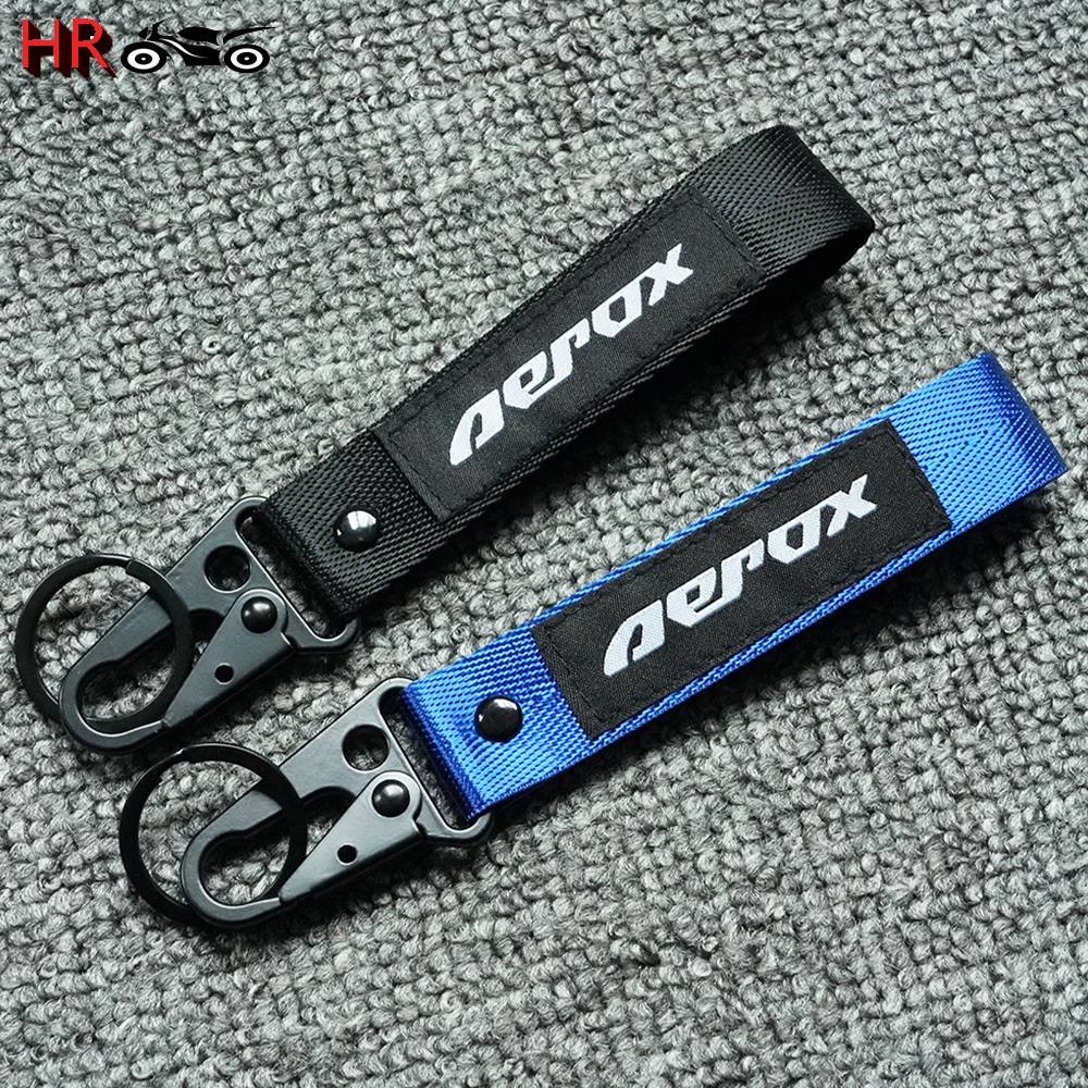 Newest 3D Embroidery Keychain Accessories For Yamaha Aerox155 Aerox Nvx 155 Nvx155 All Yaers Motorcycle Keyring Key Chain Ring