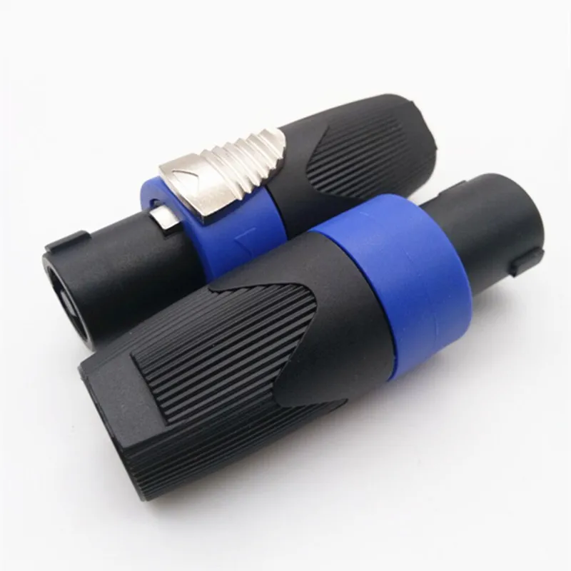 good quality Speaker Connector 4Pin Speaker Powercon NL4FC 4 Pole Speakon Plug Male Professional audio power aviation plug Blue