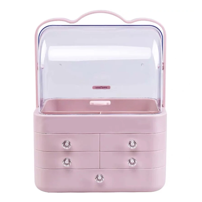 Women easy to carry Cosmetic case,Nails Makeup Toolbox,Multiple drawers Beauty Box Luggage Suitcase Girl Tattoo nail kit handbag