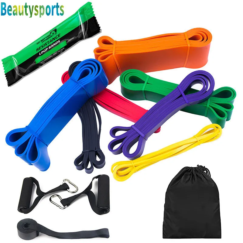 Bandas elásticas de goma para hacer ejercicio en casa, banda de resistencia para entrenamiento, expansor de entrenamiento para gimnasio en casa