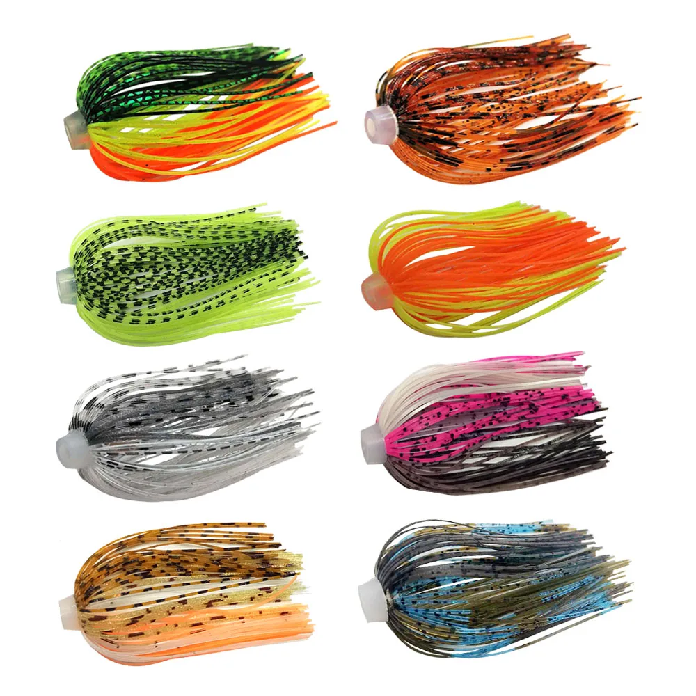 5 sztuk/partia 88 nici 64mm spódnice silikonowe elastyczny otwór spódnice parasolowe akcesoria wędkarskie Buzzbaits Spinner Buzz Bait