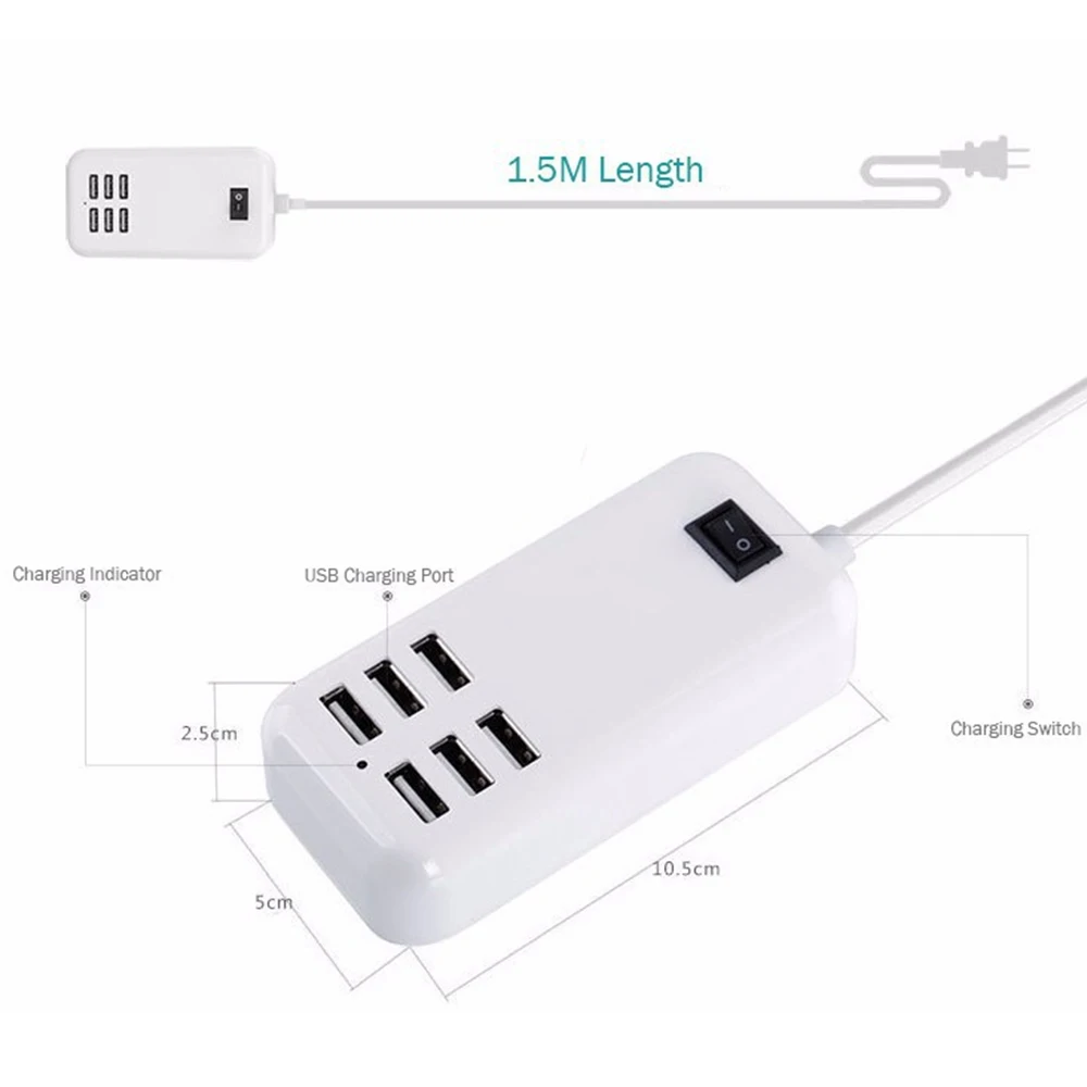 Quick USB Charger Mobile Phone Charger for Android Iphone Phone Tablet Adapter EU US UK Plug