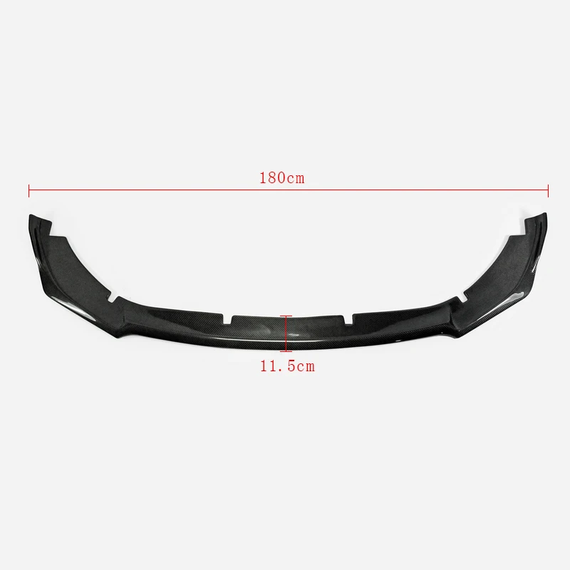 Car Accessories For Kia Stinger Type M Carbon Fiber Front Lip Glossy Finish Bumper Splitter Fibre Under Spoiler Kit Trim