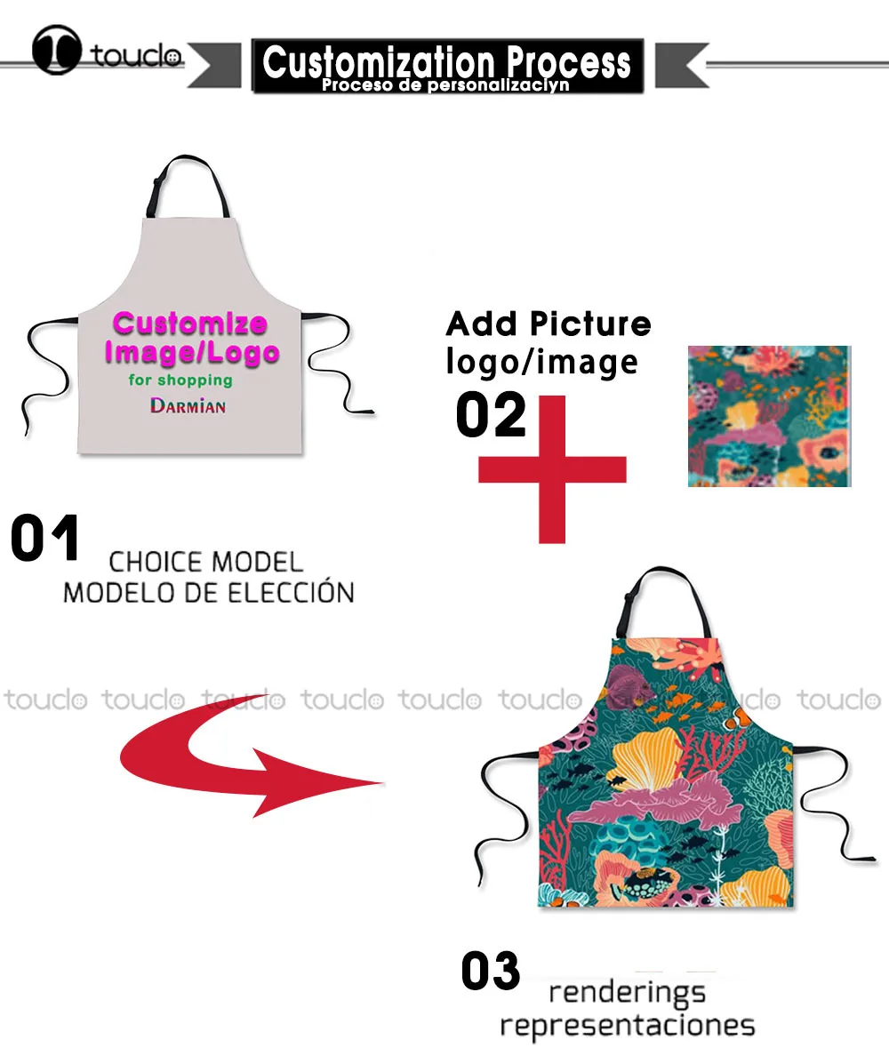 هو ارتفع Shirley'S الخبز المئزر (المجتمع) المئزر مآزر للنساء الرجال للجنسين الكبار شخصية مخصصة مآزر الطبخ #5