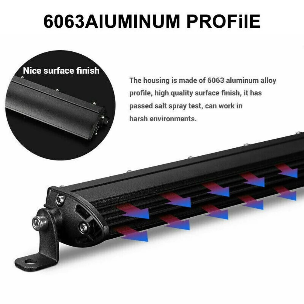 Slim Spot Flood LED Bar Off Road 12V 24V LED Light Bar/Work Light For Car 4x4 Truck ATV SUV Boat lada Barra LED Lightbar