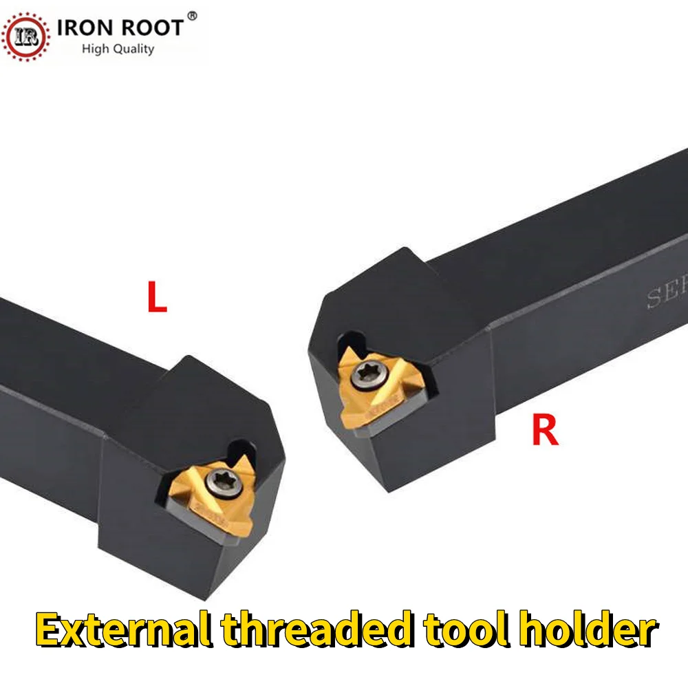 IRON ROOT Tool Holder SER2525M27,SEL2525M27,SER3232P27,SEL3232P27 CNC Lathe Tool Threading  Holder For 27ER/27IR Carbide Insert