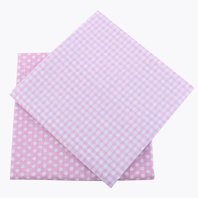 7 PCS/Lot 50cmx50cm Pink 100% Cotton Fabric Fat Quarters for Sewing Tilda Dolls Cloth DIY Quilting Patchwork Tissue Textile