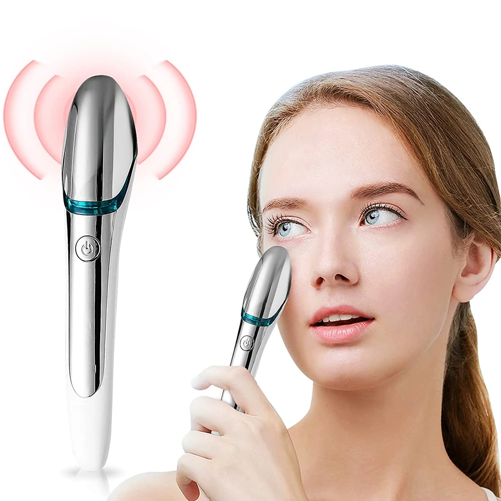 Electric Vibration Eye Lips Face Massager Anti Wrinkle Aging Dark Circle Remover Heated Eye Face Massager Beauty Care Machine