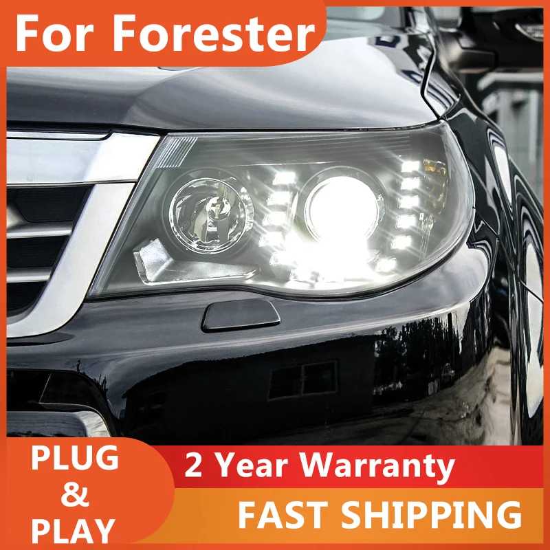 

Фара для Subaru Forester 2008-2012 DRL, указатель поворота, линза проектора ближнего и дальнего света