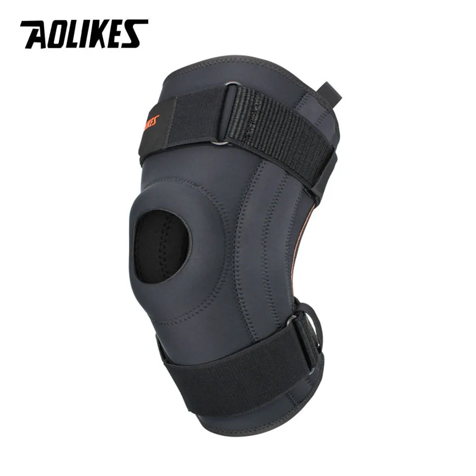 AOLIKES Frühling Unterstützung Laufen Knie Pads Basketball Wandern Kompression Stoßdämpfung Atmungsaktive Meniskus Knie Protector