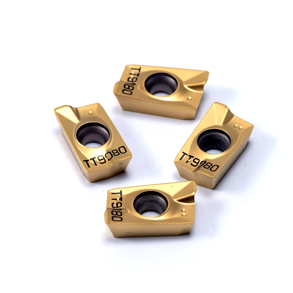 Imagem -05 - Carbide Fresadora Interna Inserção de Máquina Cnc Torno de Metal Ferramenta de Torneamento Alta Qualidade Apmt1604 Pder Tt9080 Apmt 1604 10 Pcs