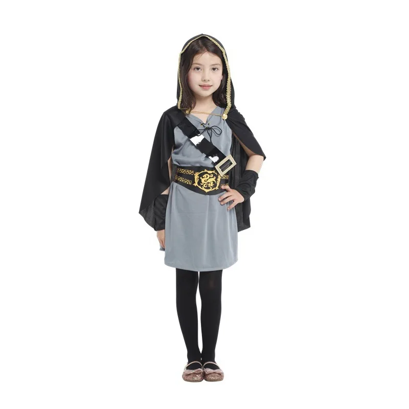 Umorden Halloween Carnival Children's Day Costume Kids Warrior Soldier Archer Knight Hero Huntress Costumes for Girl Girls