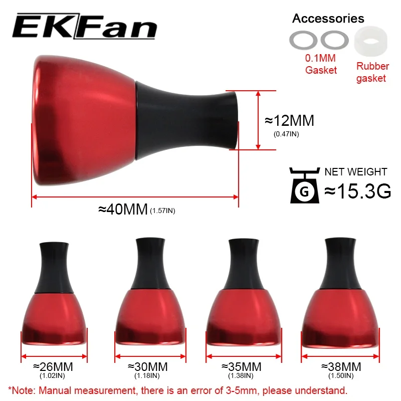 Perilla de carrete EKFan – Spinning y Baitcast - imagen 4