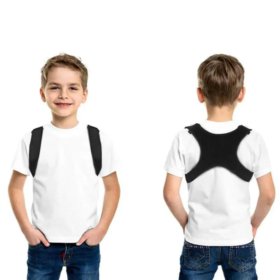 Boys Girls Adjustable Posture Corrector Back Support Children Shoulder Belt Rectify Straighten Correction Pain Relief Beauty Kid