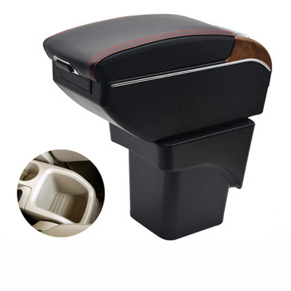 

For Ford Focus 2 mk2 II Armrest Box Elbow Rest Central Console Storage Car Accessories Interior with USB Cup Holde LED