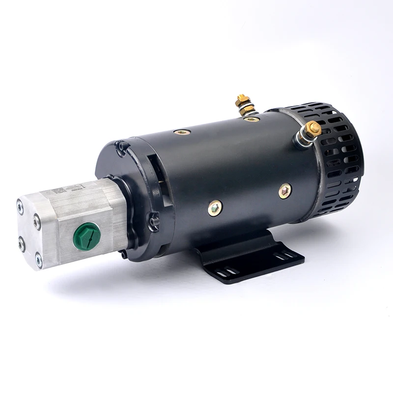 24V 4KW high torque dc electric motor ZD2973H WITH GEAR PUMP