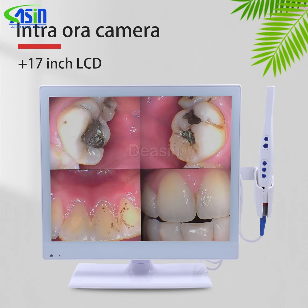 ASIN HD Dental Intraoral Camera M-978 (2-in-1)+self-contained 17inch LED Monitor Intra Oral Camera