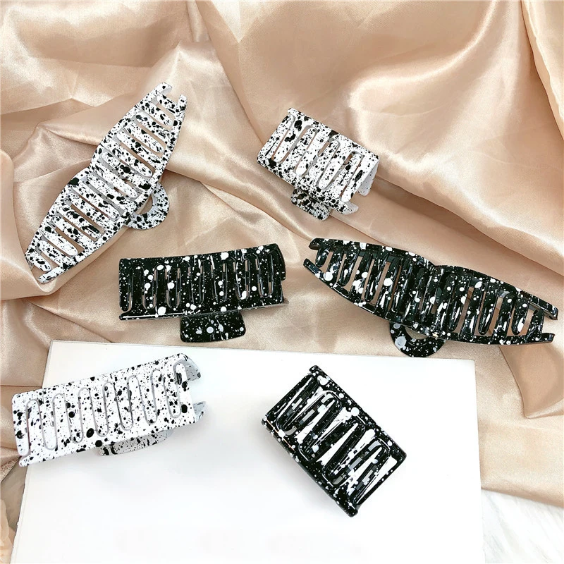 Jepit Rambut Plastik Murah Hitam Kepiting Besar 2021 Hiasan Rambut Jepit Rambut Aksesoris Rambut untuk Wanita