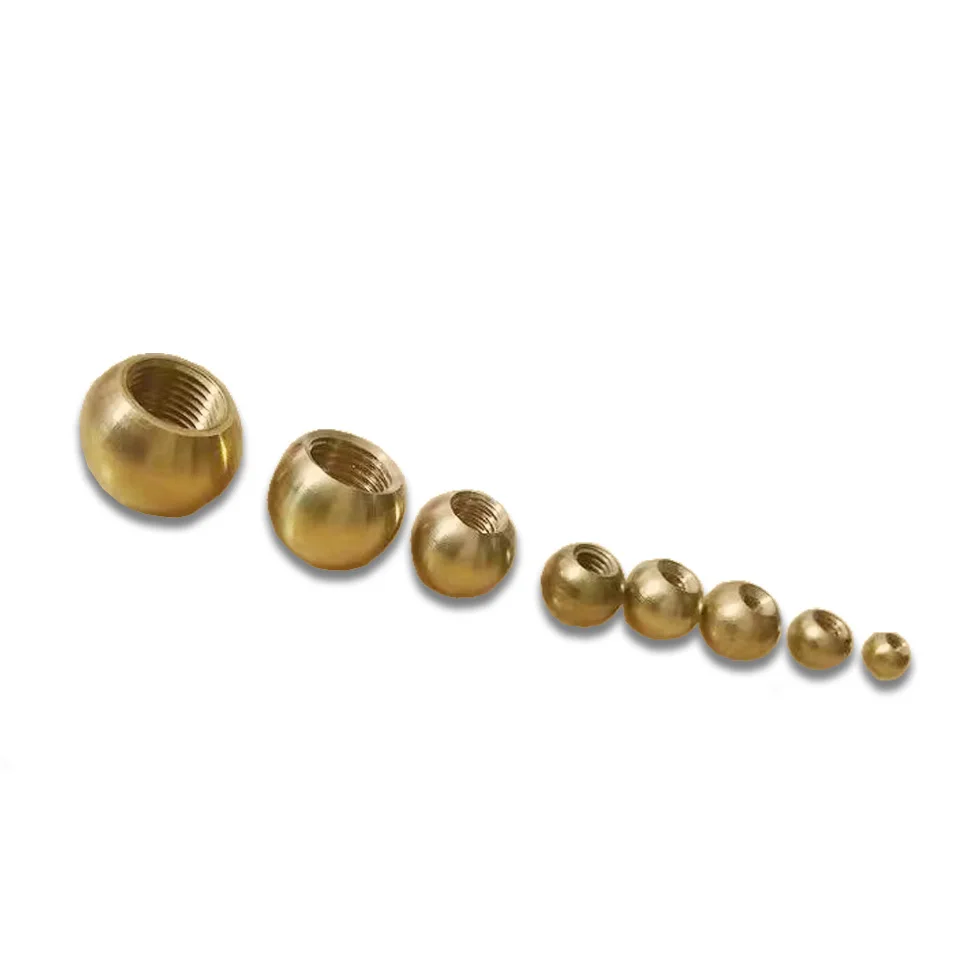 5pcs M3/M4/M5/M6/M10/M12 Inner Tooth Pure Copper Female Ball Head Hanging Board Brass Nut Ball Bald Cap Decorative Copper Nut