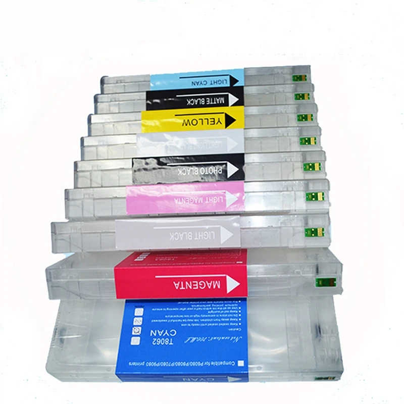 Wholesale Empty Refill Ink Cartridge With Chip 700ML For SureColor P6080 P8080 P7080 P908 Printer Integrated Cartridge Refilable