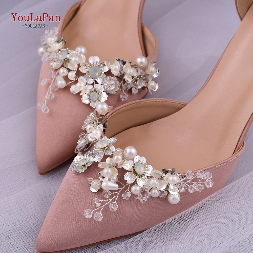 TOPQUEEN X22 2pcs Fashion Shoe Clip DIY Rhinestone Decoration Women High Heels Dress Shoes Accessories Wedding Fashion Buckle