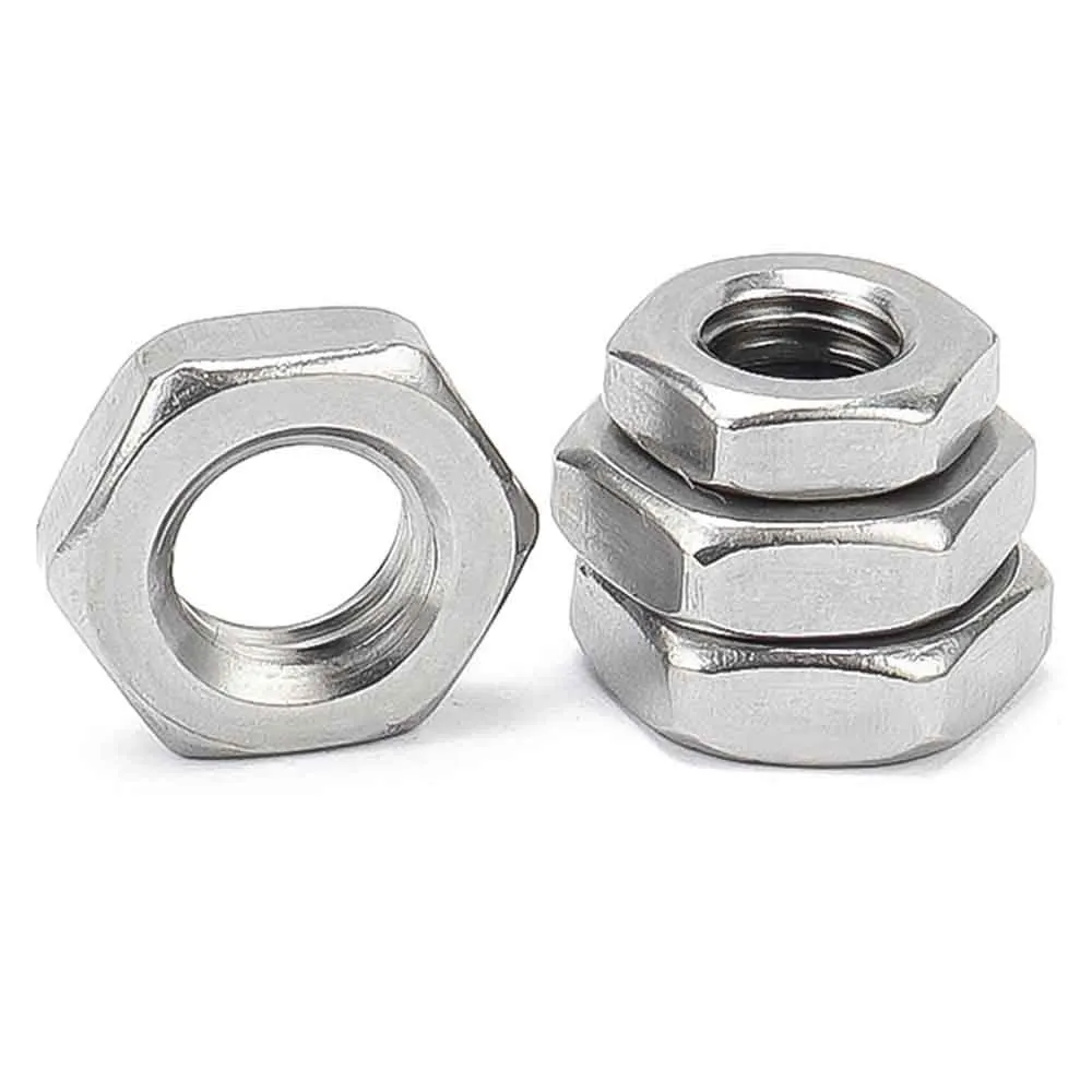 1/4-20 28 5/16-18 24 3/8-16 24 7/16-14 20 1/2-20 9/16 5/8 UNC UNF 304 Stainless Steel US Coarse Fine Thread Hex Hexagon Thin Nut