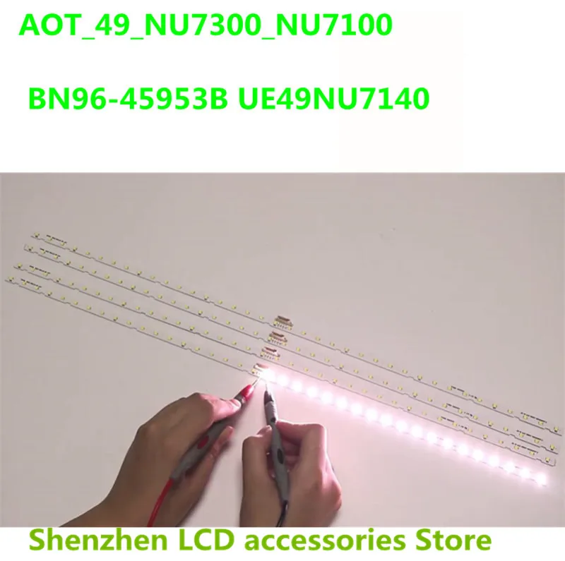 4piece/lot   FOR  Samsung AOT_ 49_ NU7300_ Nu7100 light bar  bn96-45953b  ue49nu71407100  100%NEW