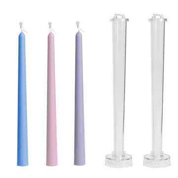 Long Rod Shaped Plastic Candle Mold for DIY Handmade Crafts Candle Making Molds Wedding Family Party Decoration Candle Mold