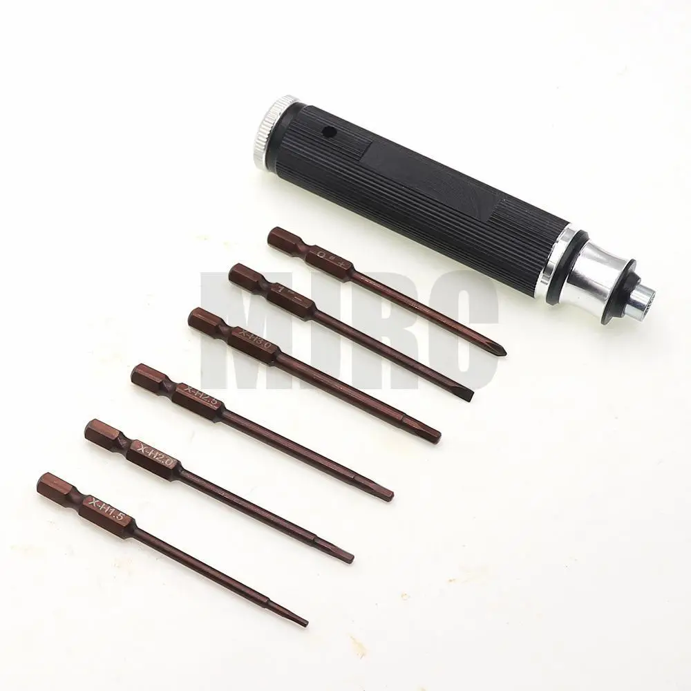 RC 6in 1 Hexagon Head Hex Screw Driver Tool Set Kit 1.5,2.0,2.5,3.0mm for RC Helicopter Car