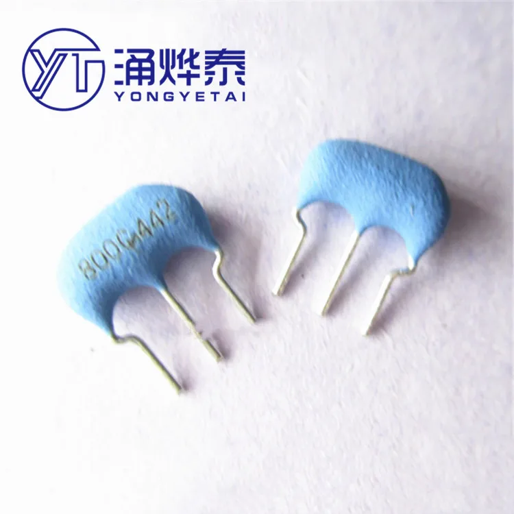 YYT 20PCS 8M straight plug ceramic crystal oscillator CSTLS8M00G53-BO B0 800G ceramic oscillator 8MHZ tripod