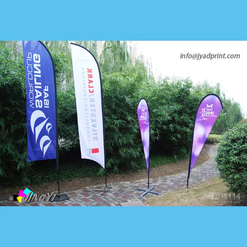 

Customized Bow Flags Printing, Beach Banner Print, Custom flag, Beach flag
